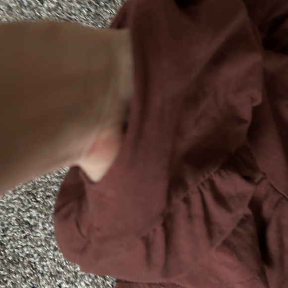 Old Navy brown prairie core babydoll style dress with pockets size medium - Picture 7 of 7